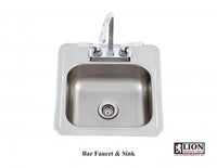 Bar Sink w/ Faucet 15" x 15"