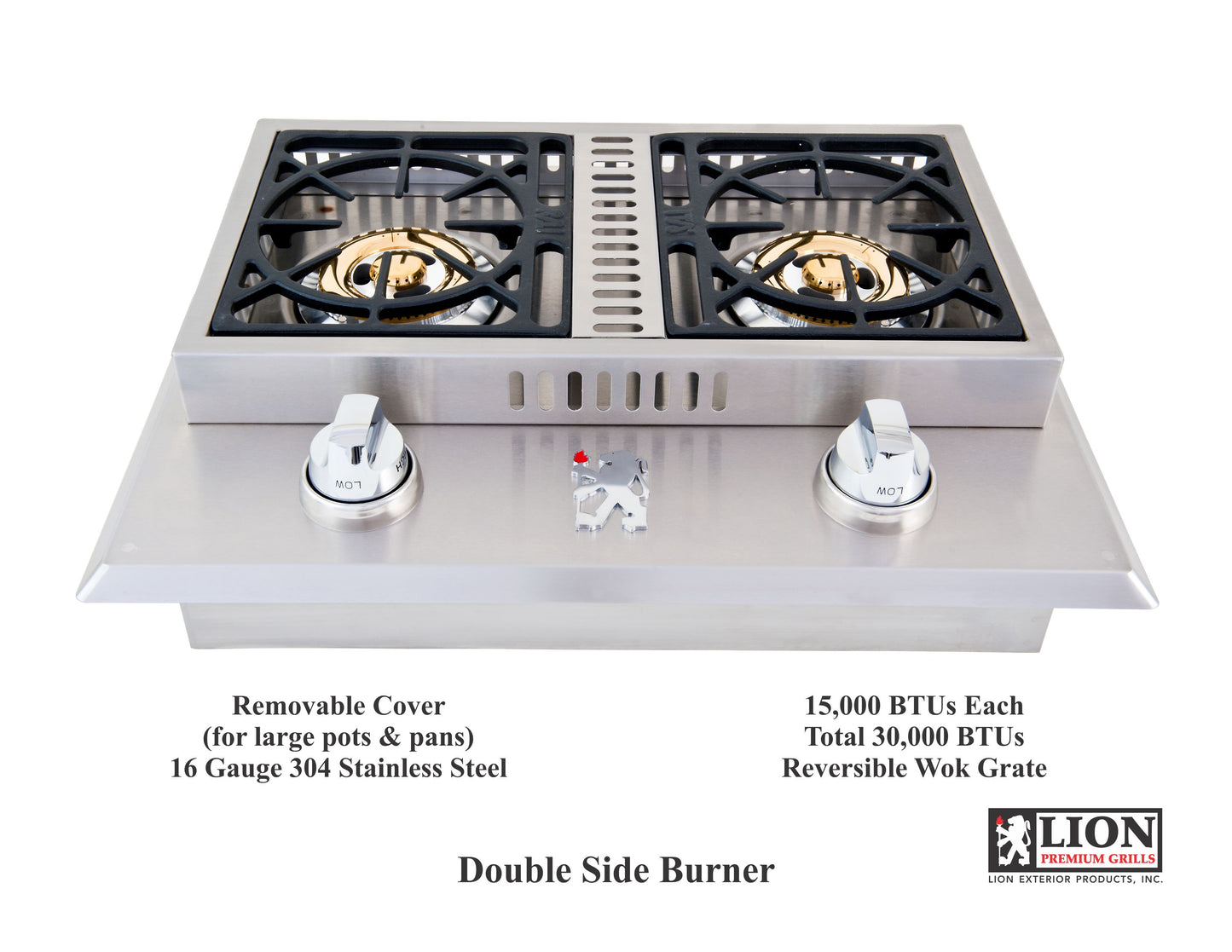 Double Side Burner 26 3/4" x 20 1/2"
