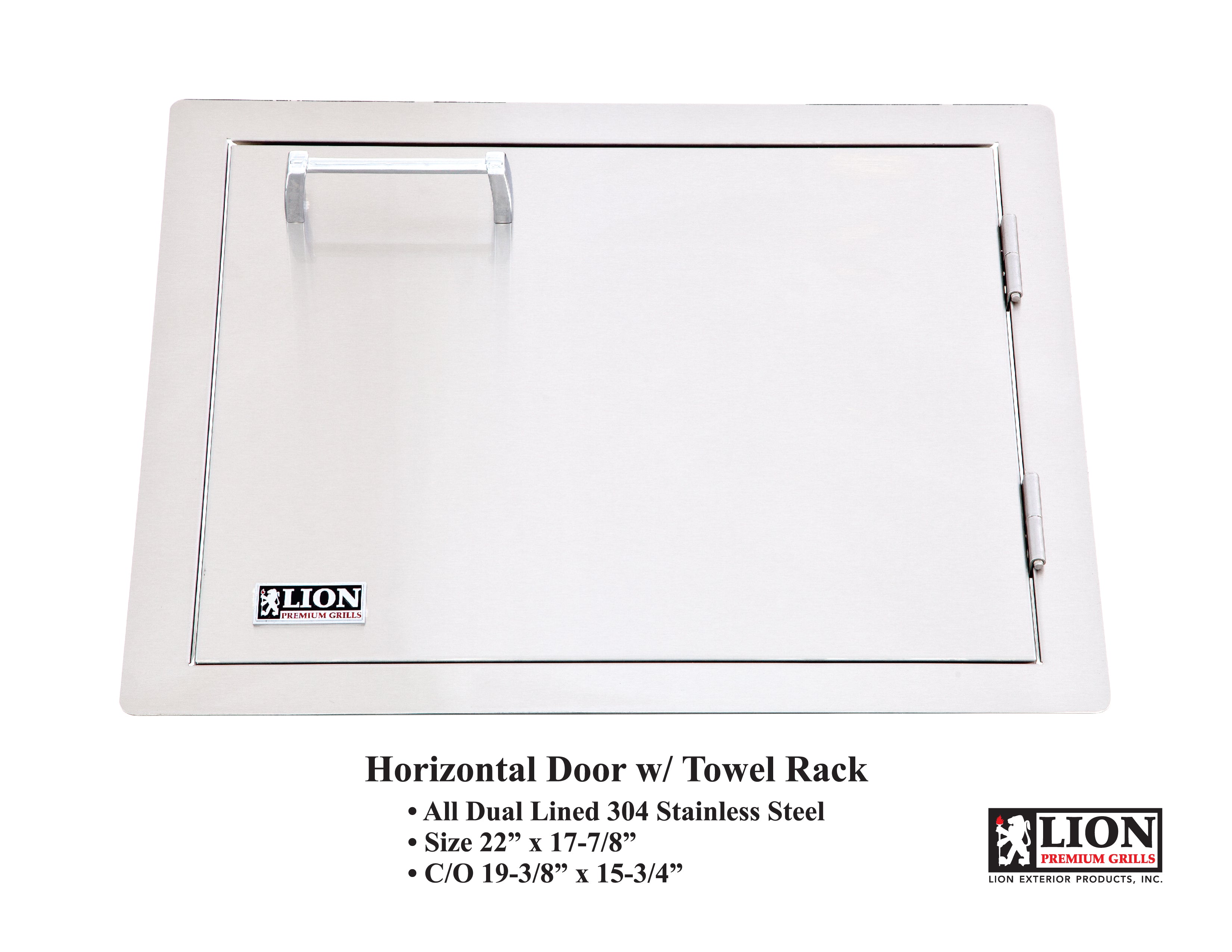 Horizontal Door w/ Towel Rack 22" x 17 7/8"