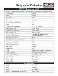 L-90000 Built in BBQ 40"